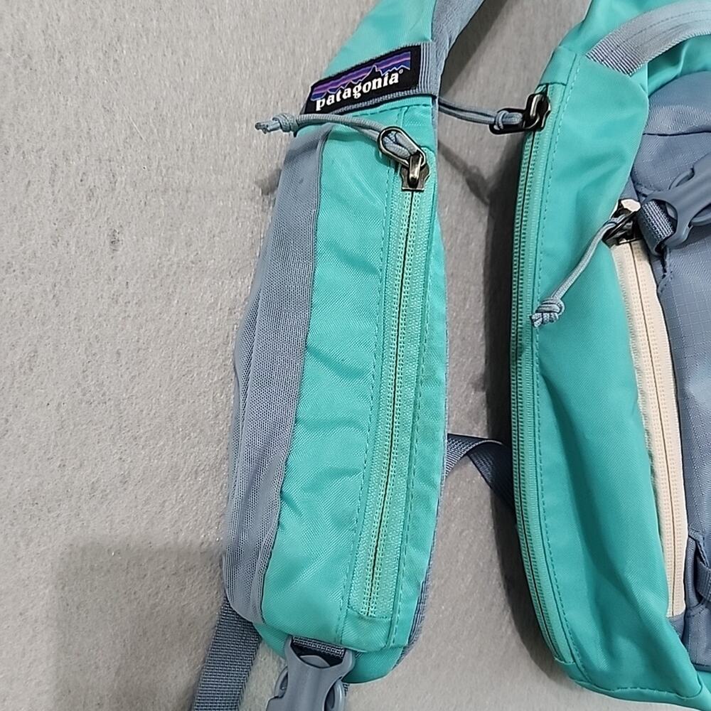 Patagonia Atom Sling Bag 8L Teal Green Slate Blue Shoulder Pouch Crossbody Day - Picture 4 of 15